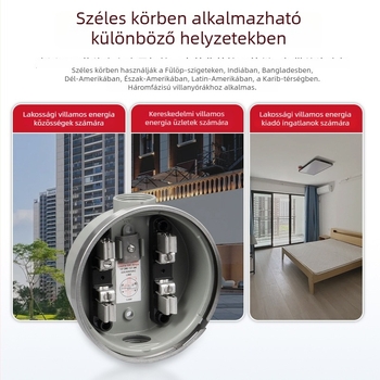 100A körkörös mérőalap, tiszta alumíniumból, plug-in típusú