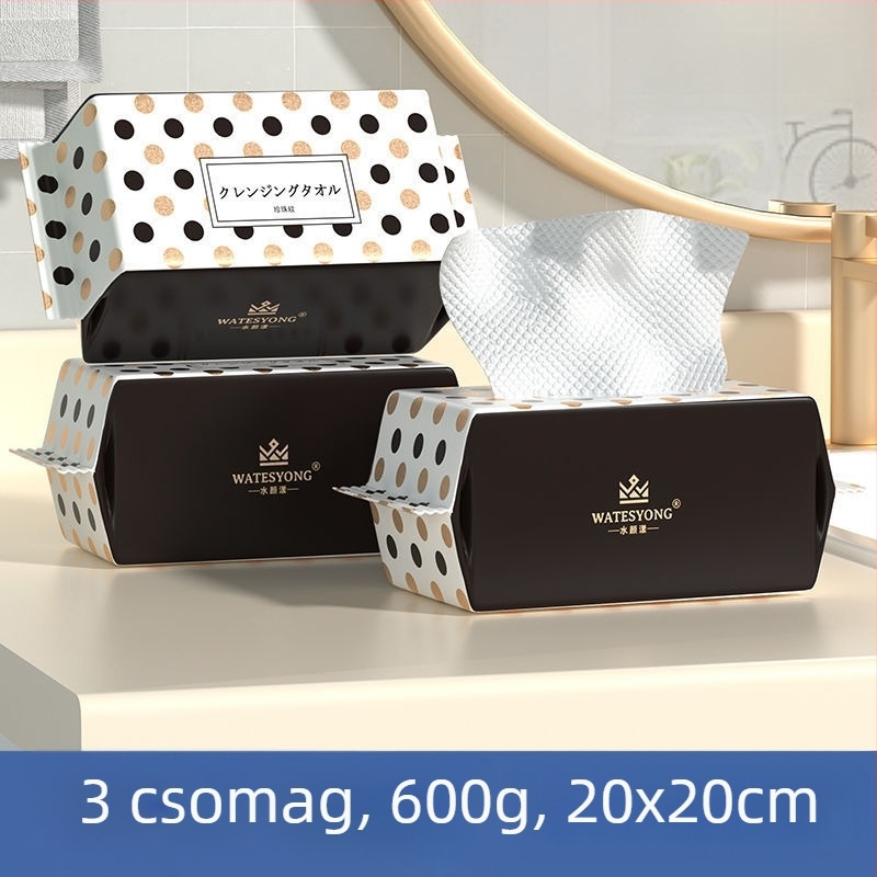 Egyszer használatos pamut arc törölköző, vastag és puha, arctisztításra és sminklemosásra