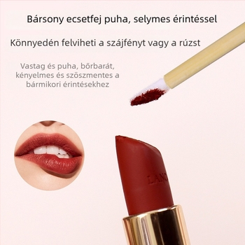 Egyszer használatos bambusz ajak ecset, fa nyéllel, hordozható
