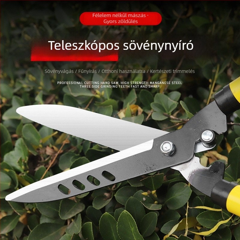 Kerti metszőolló visszahúzható kivitelben – ágak és sövény metszésére – Respecting