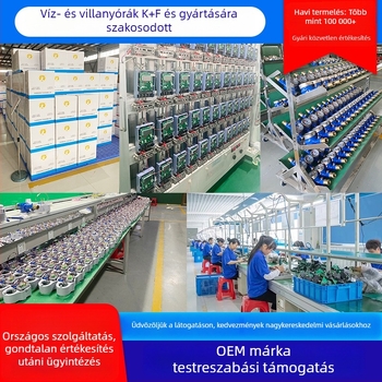 Előfizetős intelligens IC-kártyás víz- és villanymérő bérleményekhez, iskolákhoz és lakásokhoz