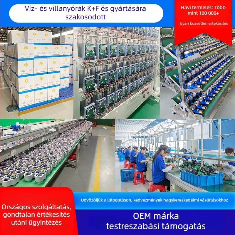 Előfizetős intelligens IC-kártyás víz- és villanymérő bérleményekhez, iskolákhoz és lakásokhoz