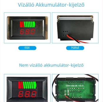 Általános Li-ion akkumulátor teljesítménymérő elektromos járművekhez 12V–72V