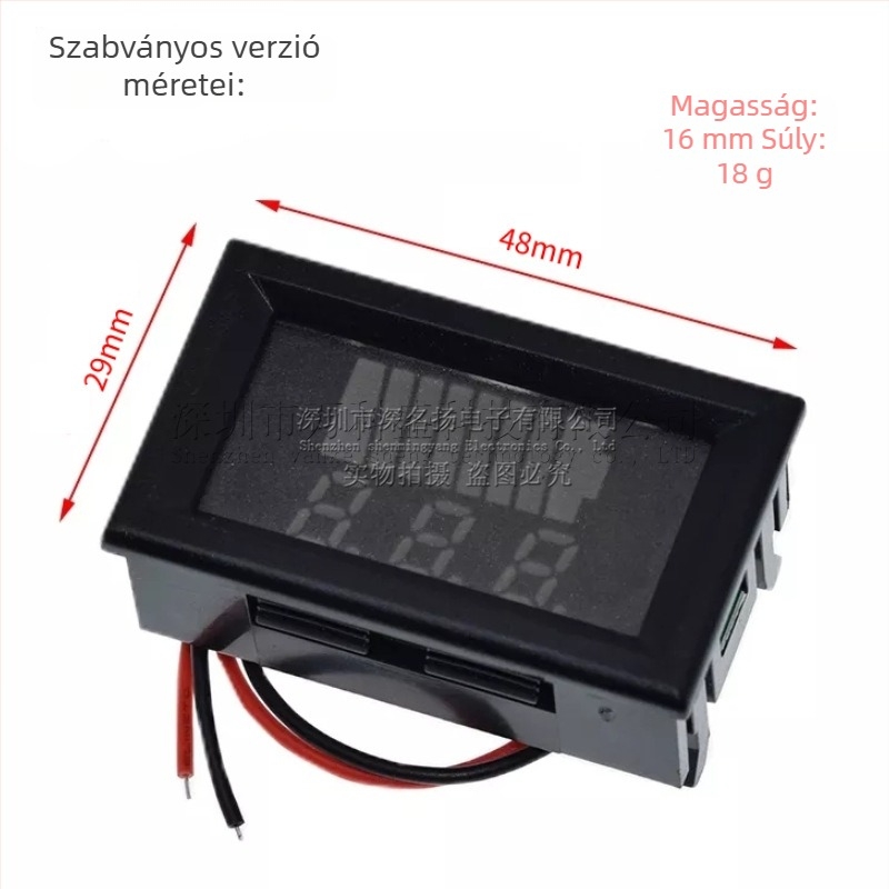 Általános Li-ion akkumulátor teljesítménymérő elektromos járművekhez 12V–72V