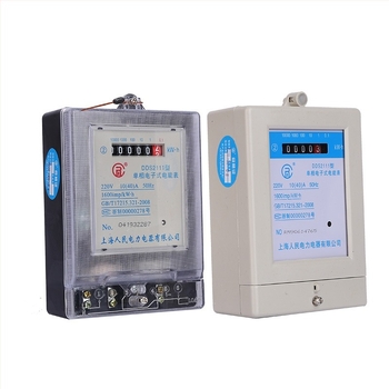 DDS2111 egyfázisú elektronikus energiamérő, 220V, nagy pontosságú otthoni használatra