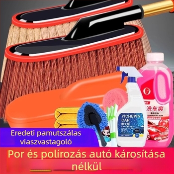 Autó wax kefé; ötvözet nyél; pamut sörték; Mayrich márka; magáncímke és testreszabás elérhető
