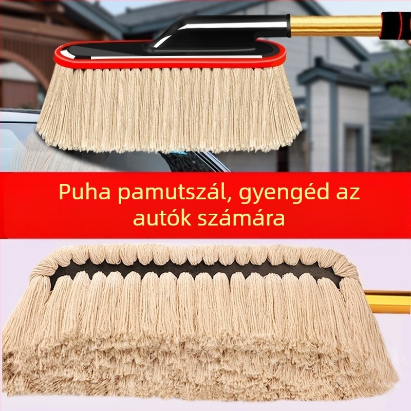 Autó wax kefé; ötvözet nyél; pamut sörték; Mayrich márka; magáncímke és testreszabás elérhető