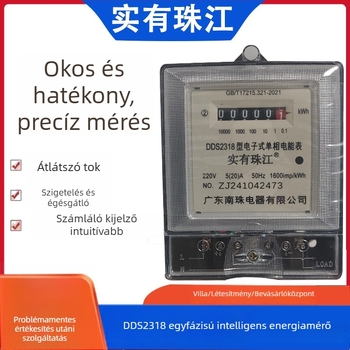 DDS220V egyfázisú elektronikus okos mérő bérleti lakásokhoz, magas pontosságú energia mérése digitális kijelzővel