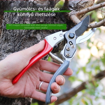 Gyümölcsfa metszőolló – vastag ágakhoz, megvastagodott pengék, magas keménység (Márka: Yushun)