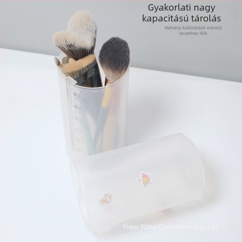 Sminkecset tároló doboz visszahúzható kivitel, porvédett, hordozható fedéllel, nagy kapacitás