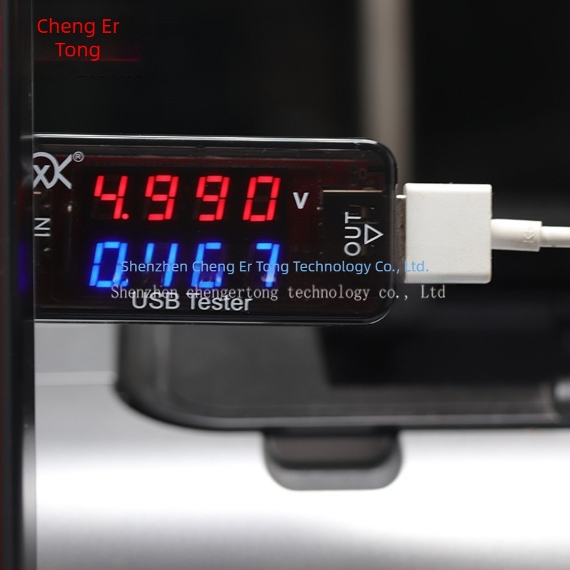 USB-tesztelő áram- és feszültségmérő, nagy pontosságú 3/4-jegyű digitális kijelzővel