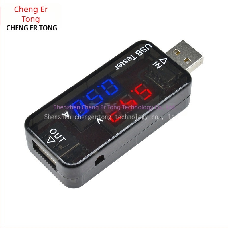 USB-tesztelő áram- és feszültségmérő, nagy pontosságú 3/4-jegyű digitális kijelzővel
