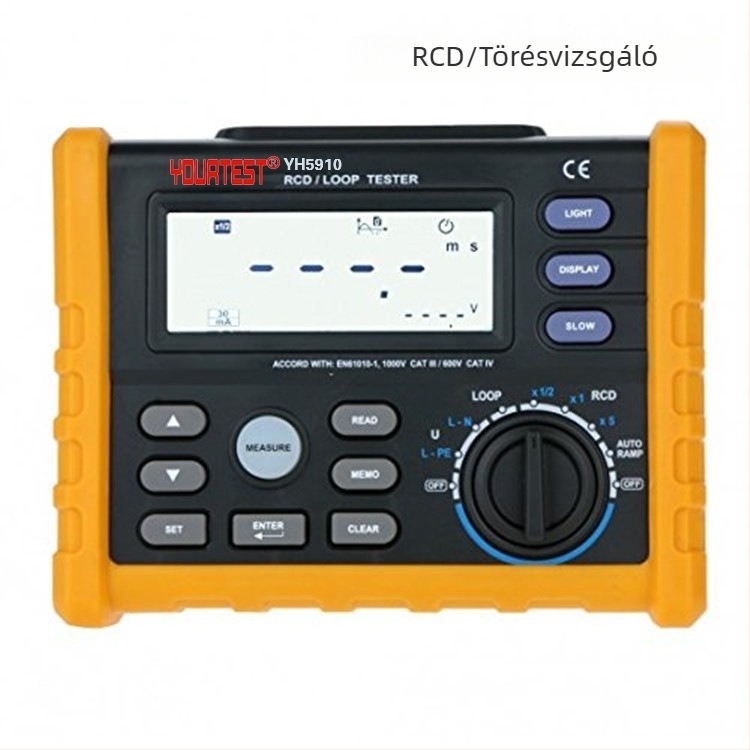 HY5910 Szivárgóáram detektor digitális kijelzővel – teszter, tartomány 2 A, pontosság 0.001 A