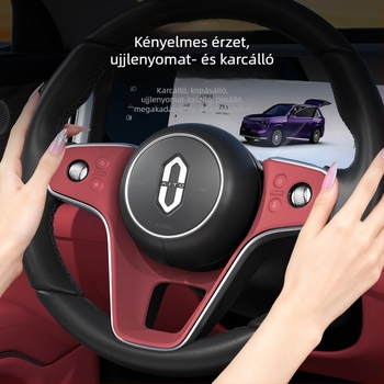 Wenjie M9/M8/M7 kormánykerékhez illeszkedő szilikon védőpad, belső dekoráció és gombok fóliája