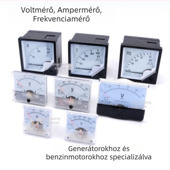 Mutatóval ellátott amper- és voltmérő benzinesgenerátorhoz
