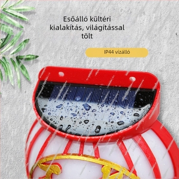 Napelemes falikar - LED, 10W, IP44, 6–12 óra üzemidő, modell Ccp030