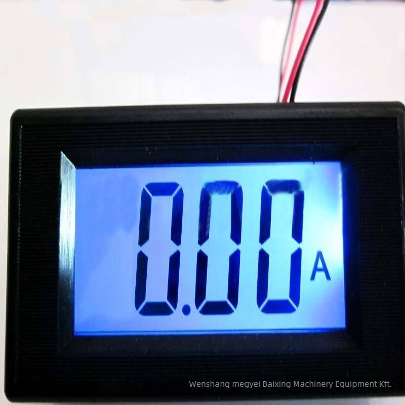 DC digitális amper- és voltmérő izolációval, LCD 3,5 számjegyű kijelző, 12-es tartomány, 1% pontosság, 220V ellátás