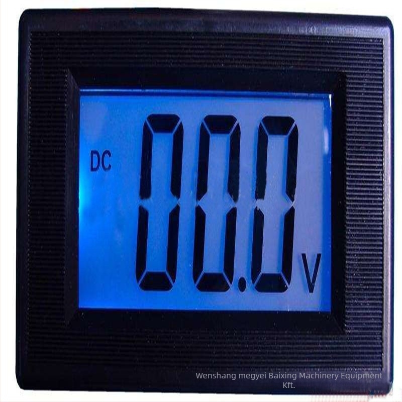 DC digitális amper- és voltmérő izolációval, LCD 3,5 számjegyű kijelző, 12-es tartomány, 1% pontosság, 220V ellátás