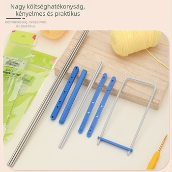 Műanyag DIY kötőtűk, eszköz; 10 darabos doboz; modern stílus.
