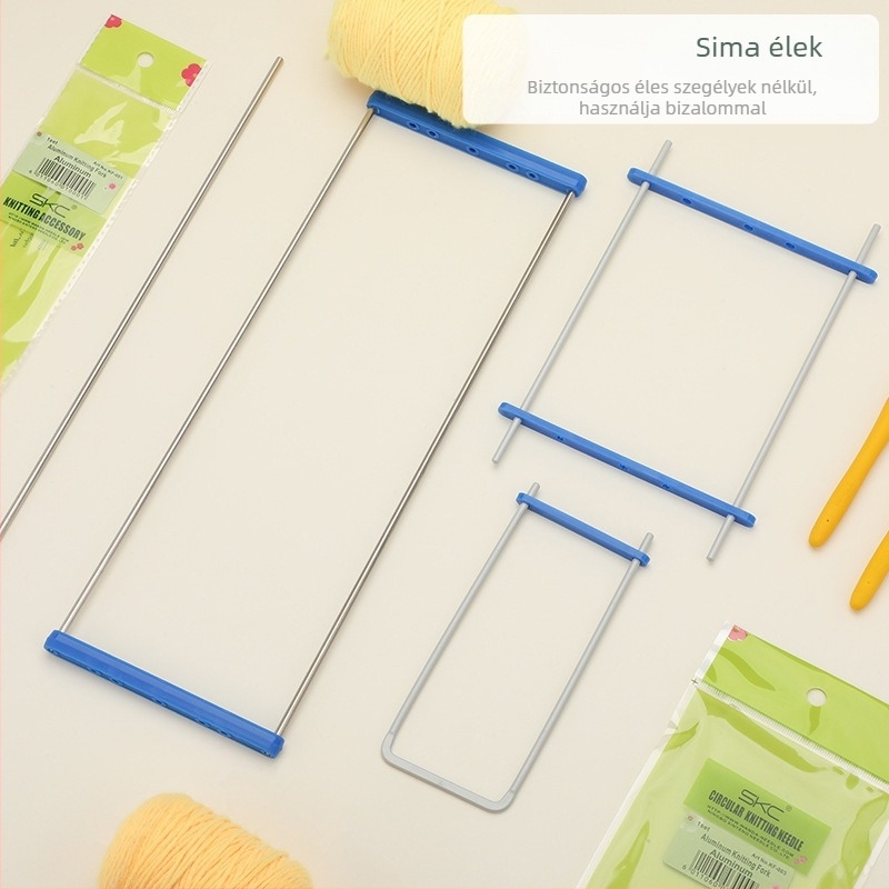 Műanyag DIY kötőtűk, eszköz; 10 darabos doboz; modern stílus.