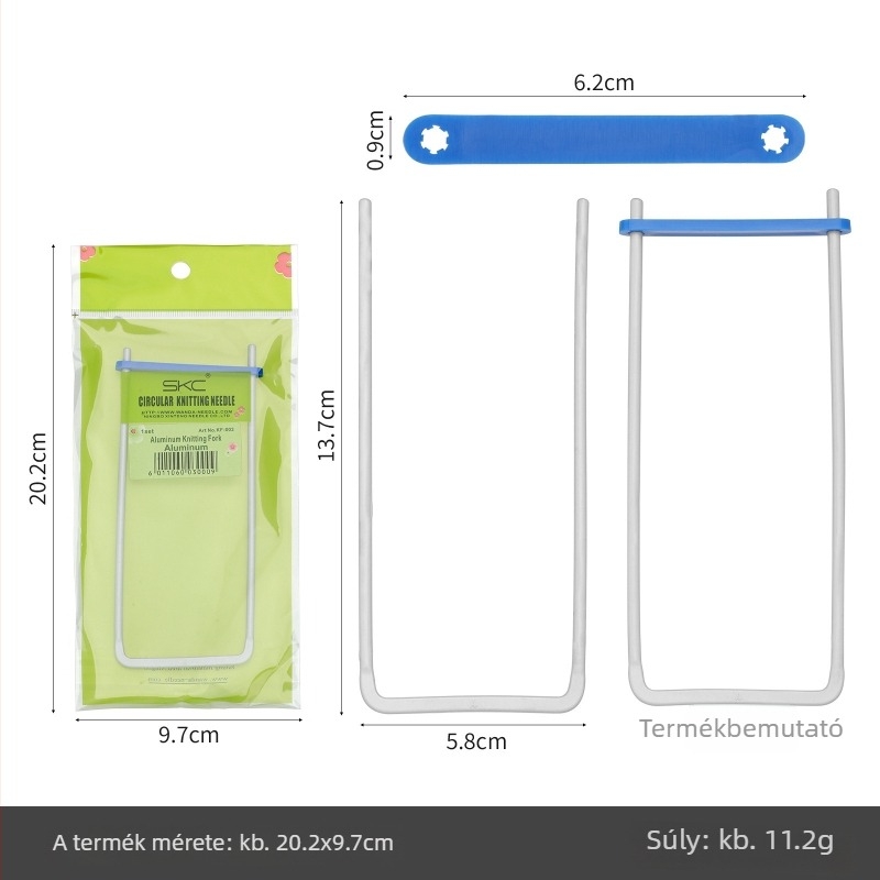 Műanyag DIY kötőtűk, eszköz; 10 darabos doboz; modern stílus.