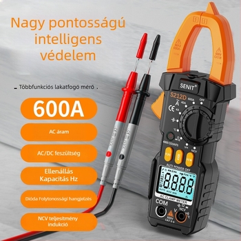 600A AC áramkör klipszmérő, univerzális digitális klipszmérő hangos bejelentéssel
