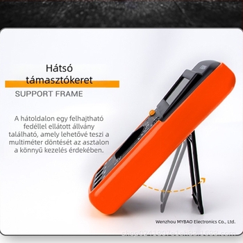 DT9205A digitális multiméter, magas precizitású, égés elleni védelem, professzionális AC árammérő, tartomány 20 mA–20 A, 200 mF kapacitás