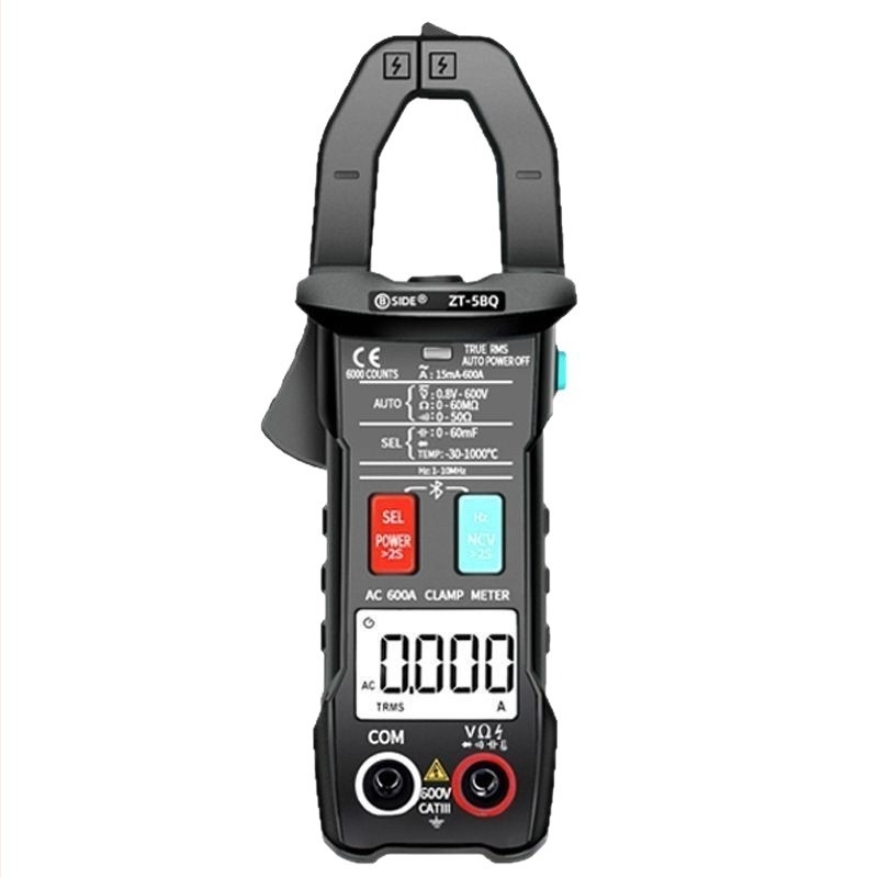 BSIDE ZT-5BQ Bluetooth csipeszmérő, digitális, automata csipesz, 600 A, égés elleni védelem