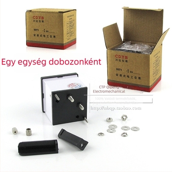 Chuanda Instrument 99C1-A mutatós DC ampermérő, tartomány 1–1000 A, tápegység DC6–500 V, méretek 48×48 mm