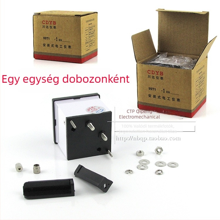 Chuanda Instrument 99C1-A mutatós DC ampermérő, tartomány 1–1000 A, tápegység DC6–500 V, méretek 48×48 mm