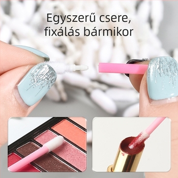 Ajak ecset cserélhető fej – rúzs és ajakfényhez, kozmetikai eszköz