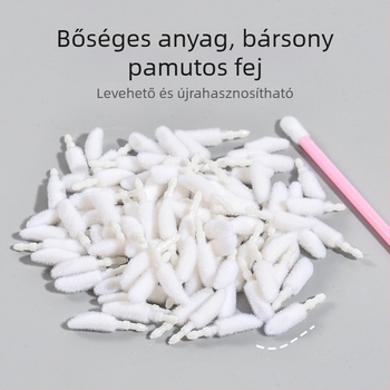 Ajak ecset cserélhető fej – rúzs és ajakfényhez, kozmetikai eszköz