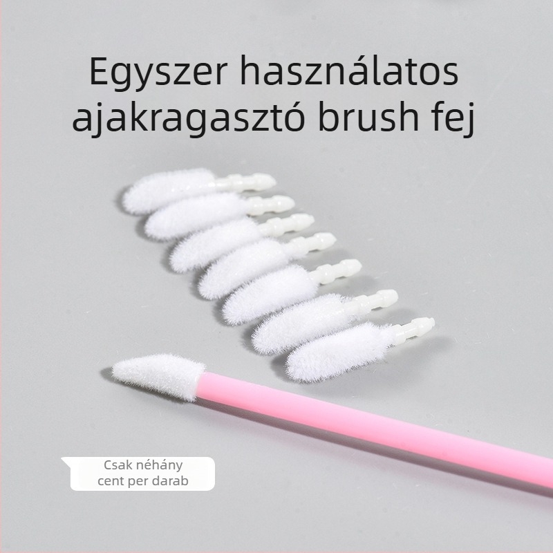 Ajak ecset cserélhető fej – rúzs és ajakfényhez, kozmetikai eszköz