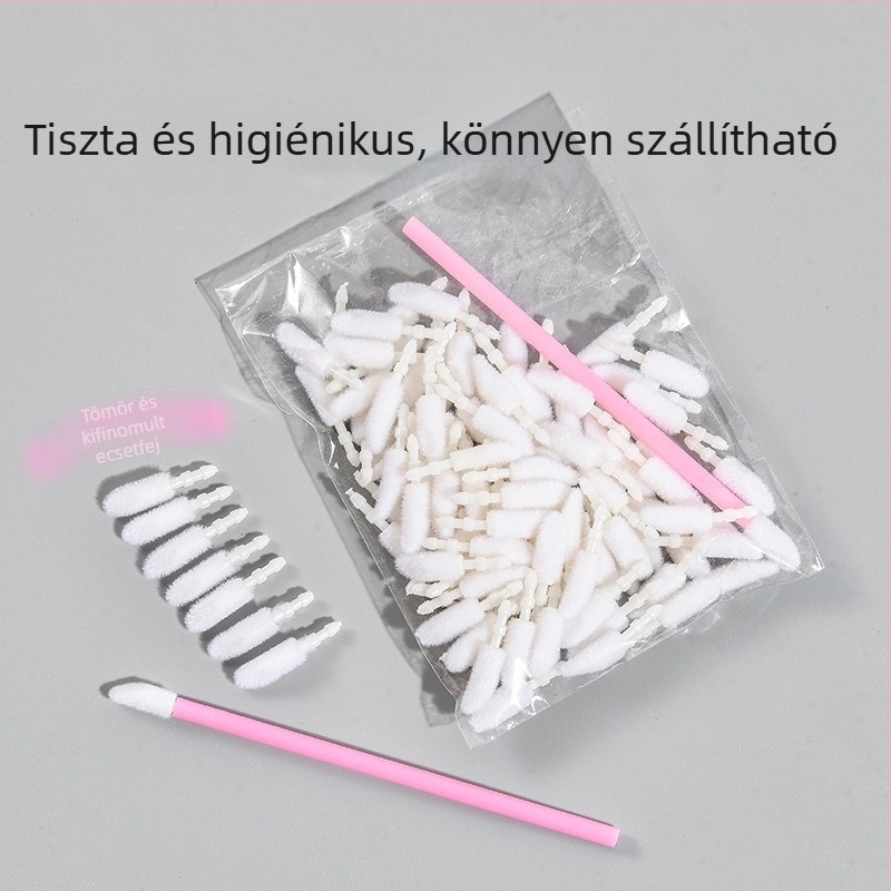 Ajak ecset cserélhető fej – rúzs és ajakfényhez, kozmetikai eszköz