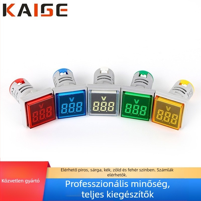 Feszültségmérő AC 60-500V, nagy digitális kijelző, LED indikátor, Kaige