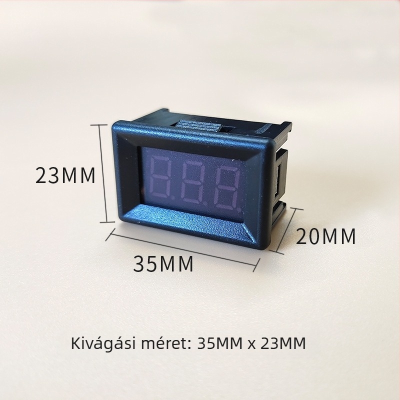 DC digitális amperméter, nagy pontosságú kijelzővel, kompakt árammérő 0-999 mA / 0-10 A