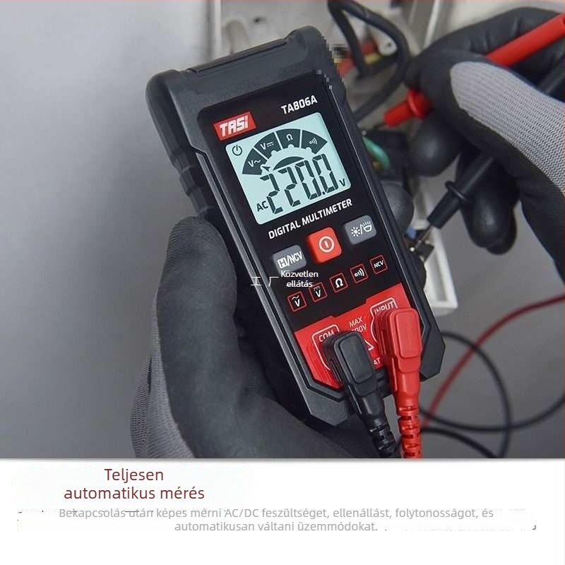 Automatikus digitális multiméter — kompakt, nagy pontosságú elektromos okos mérőeszköz áram, feszültség és töltés méréséhez