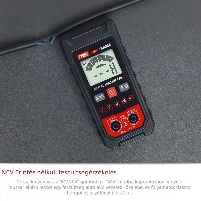 Automatikus digitális multiméter — kompakt, nagy pontosságú elektromos okos mérőeszköz áram, feszültség és töltés méréséhez