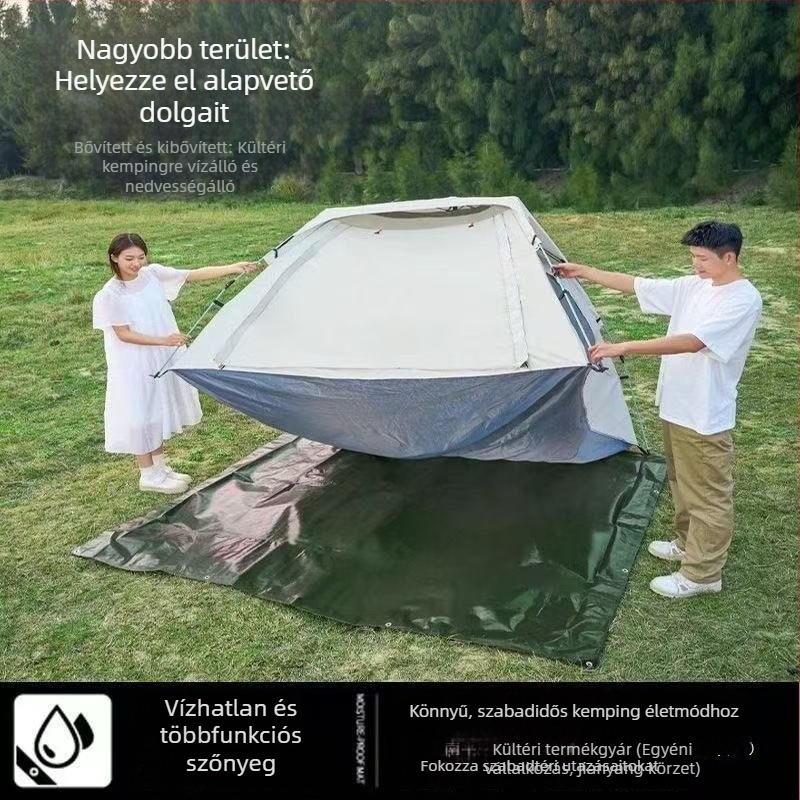 Sátorpadló matrac – üvegszálas, nedvességálló, vízálló, hordozható, kempingezéshez