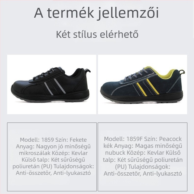 Védőcipők 6KV izolációval, anti-ütés és anti-perforáció, acél orr, csúszásmentes, kopásálló