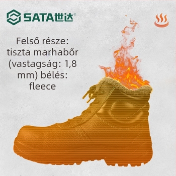 Villanyszerelőknek biztonsági cipő fleece béléssel, AFF0201A 6kV szigetelés, ütésálló és átszúrás elleni védelem, bokáig érő magas szárú