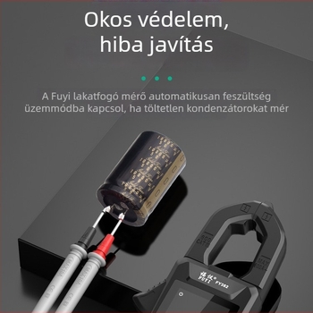 Fuyi FY382 digitális csipeszes multiméter, teljesen automata, többfunkciós, nagy pontosságú