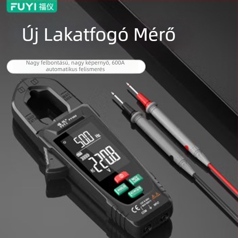 Fuyi FY382 digitális csipeszes multiméter, teljesen automata, többfunkciós, nagy pontosságú