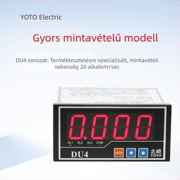 Kitazaki Yoto Többfunkciós elektromos paraméter mérő, teljesítménymérő, AC/DC ampermérő és voltmérő, riasztás, RS485, 4–20 mA kimenet
