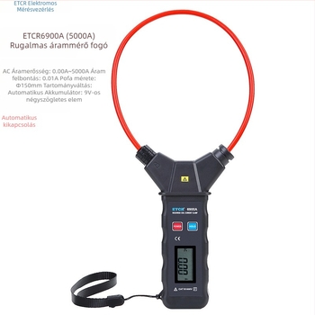 ETCR6900A Rugalmas nagyáramú klipszmérő, 9999 A AC, 200 mm harapásnyílás