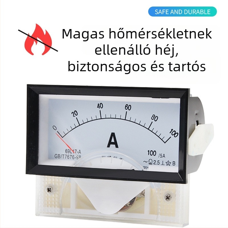 69L17 Analóg váltakozóáram- és feszültségmérő, 450V, 50/5A, 100/5A, 200A, 300A