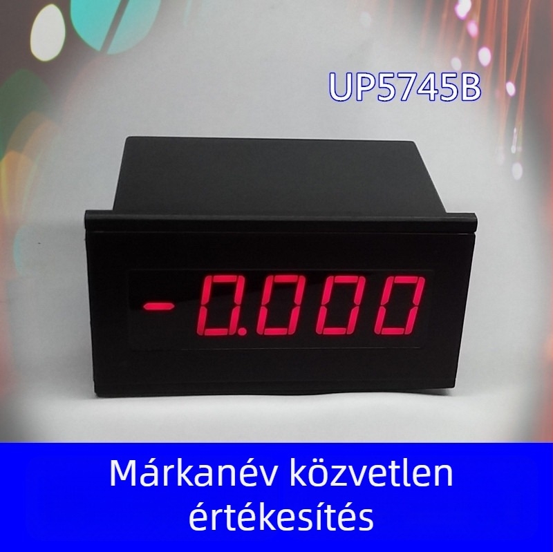 CNTN UP5745B Panel feszültség- és árammérő 4,5 számjegyű LED kijelzővel, bemenet 220V AC, feszültségmérés 0,2% pontossággal