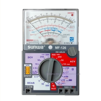 Sunwa MF126 analóg multiméter tranzisztor méréséhez