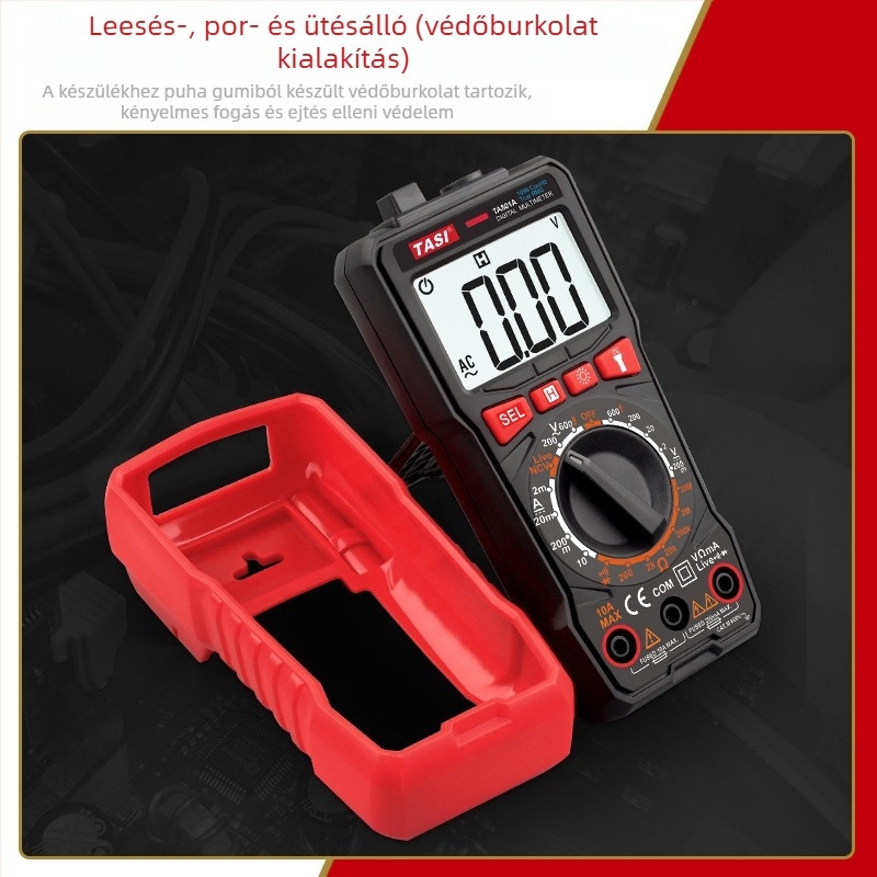 Digitális multiméter ampermérő funkcióval, teljesen automata, zsebméretű, digitális kijelzővel