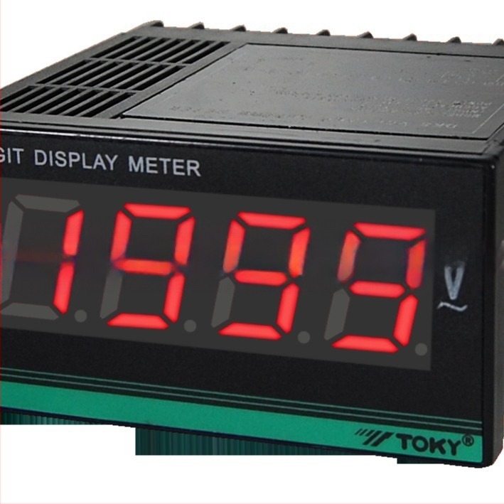 TOKY DK8A-AV200 DC feszültségmérő, 3,5‑digit kijelző, DK8C-DA10